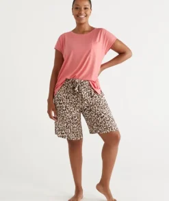 Animal Print Bermuda Short<Sussan New