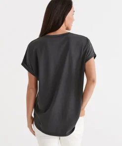 Australia Cotton Extended Roll Cuff Tee<Sussan Best