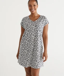 Australian Cotton Animal V Neck Nightie<Sussan Best