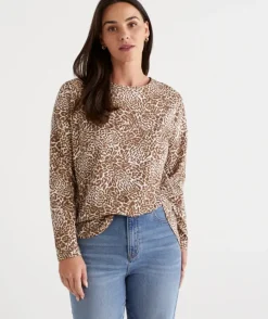 Australian Cotton Animal Longline Tee<Sussan Best