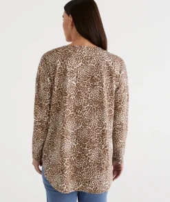 Australian Cotton Animal Longline Tee<Sussan Best