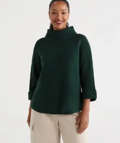 Australian Cotton Batwing Pullover<Sussan Clearance