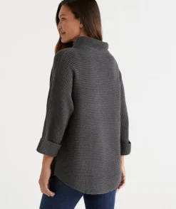 Australian Cotton Batwing Pullover<Sussan Hot
