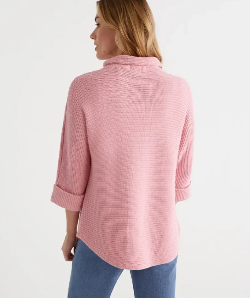 Australian Cotton Batwing Pullover<Sussan Hot
