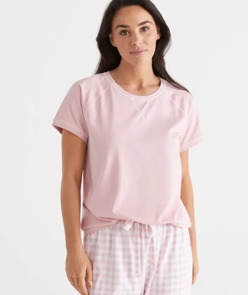 Australian Cotton Contrast Pyjama Top<Sussan Clearance