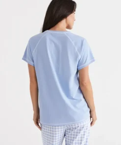 Australian Cotton Contrast Pyjama Top<Sussan Clearance