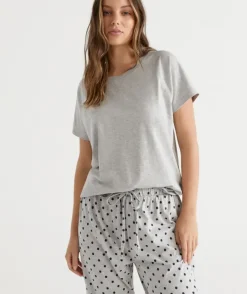 Australian Cotton Contrast Trim Pyjama Top<Sussan Clearance