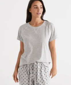 Australian Cotton Contrast Pyjama Top<Sussan Outlet