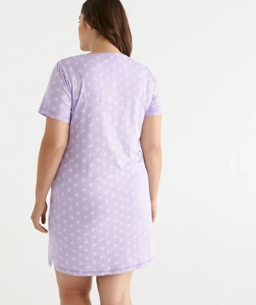 Australian Cotton Floral Henley Nightie<Sussan Best