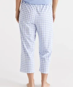 Australian Cotton Gingham ¾ Pyjama Pant<Sussan Hot
