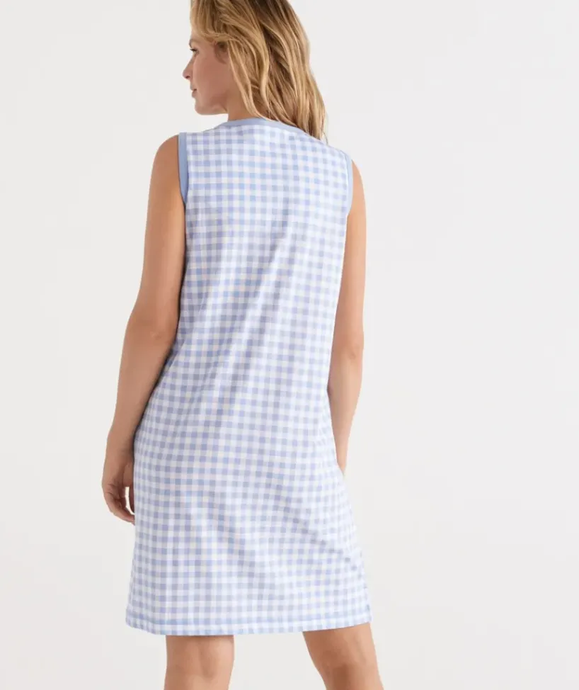 Australian Cotton Gingham Sleeveless Nightie<Sussan Outlet