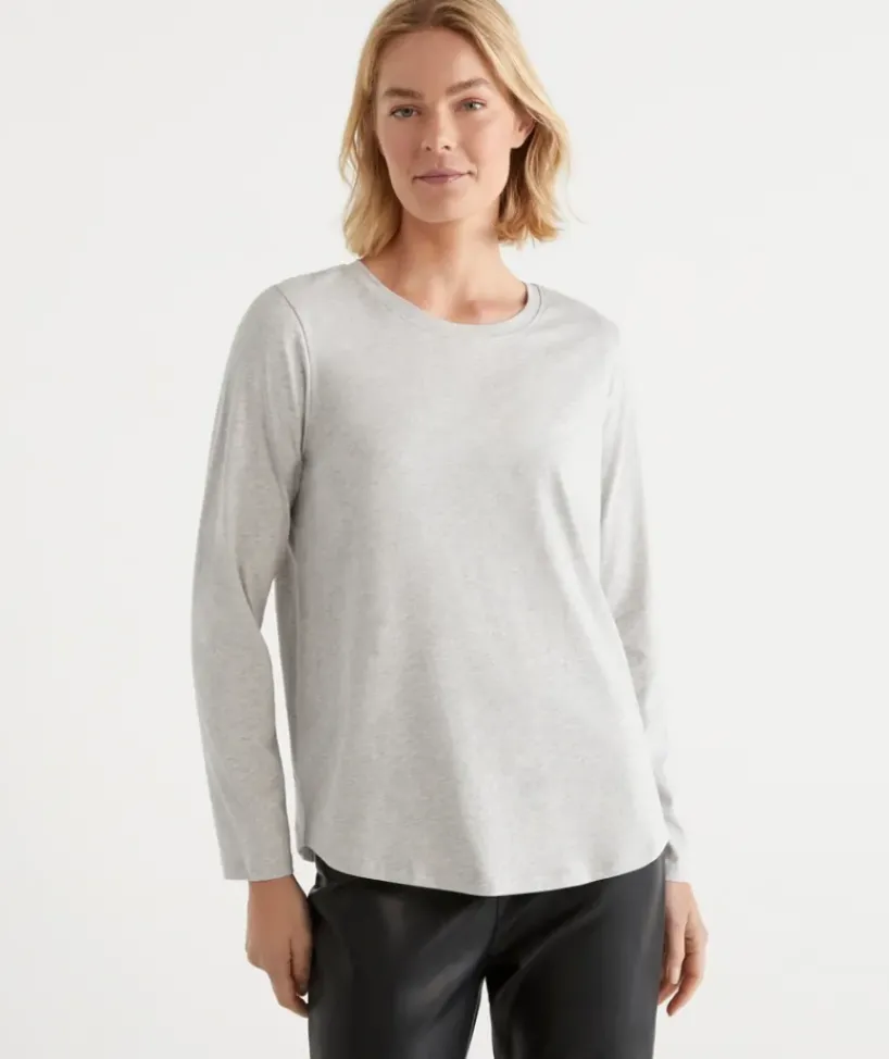 Australian Cotton Long Sleeve Tee<Sussan