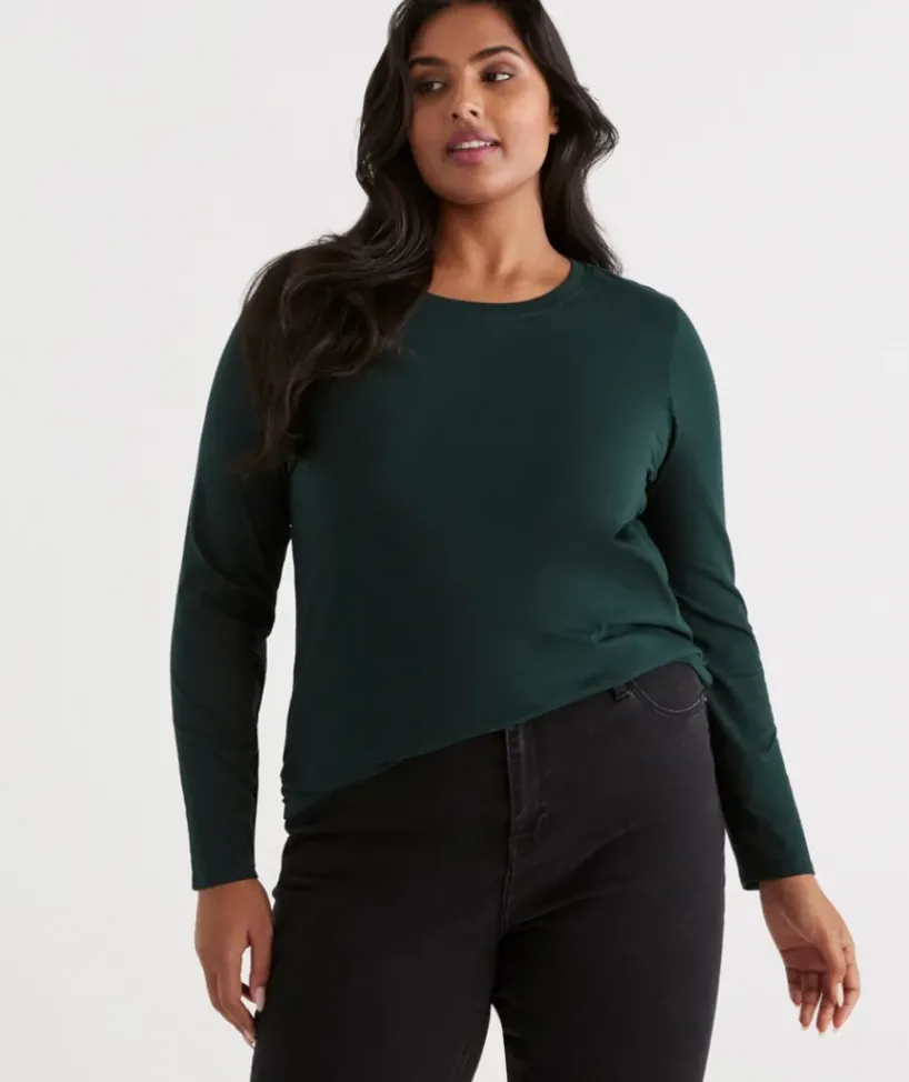 Australian Cotton Long Sleeve Tee<Sussan Clearance