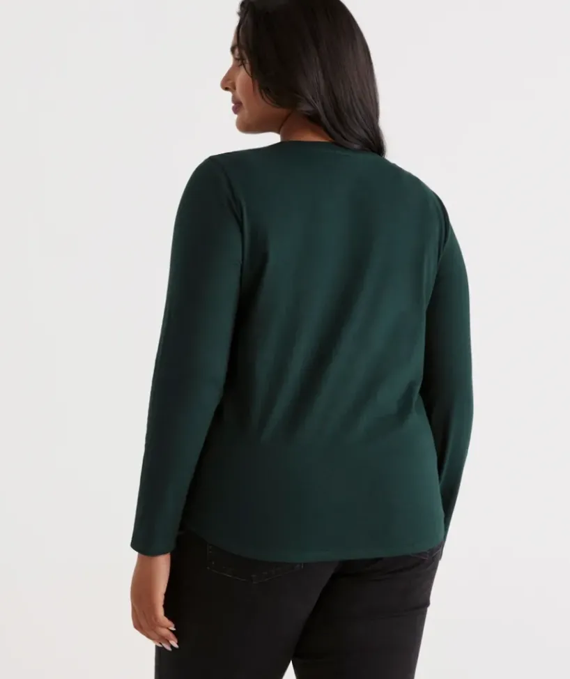 Australian Cotton Long Sleeve Tee<Sussan Clearance
