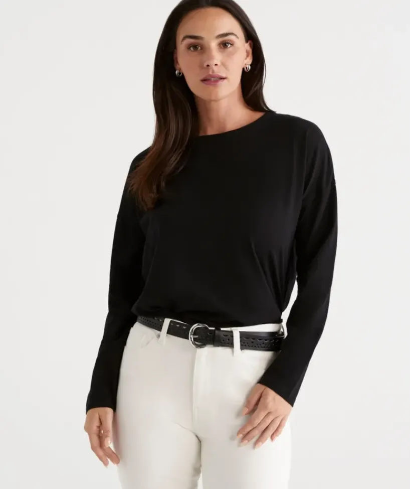 Australian Cotton Longline Tee<Sussan Discount