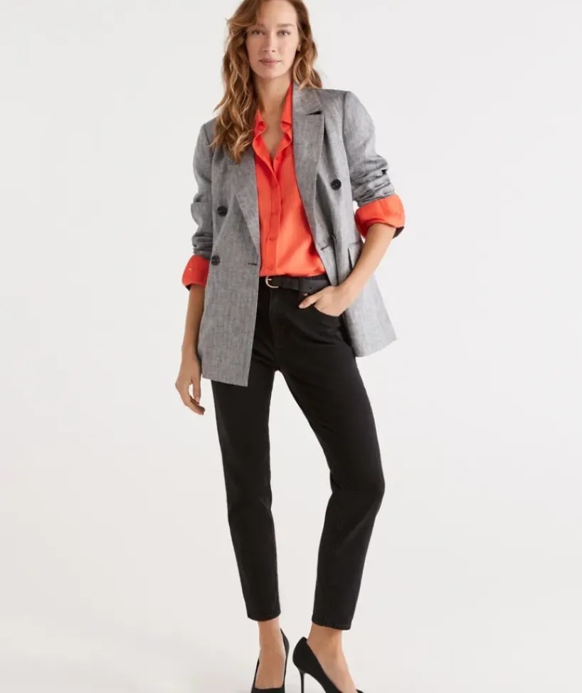 Australian Cotton Relaxed Jean<Sussan Hot
