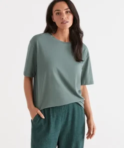 Australian Cotton Relaxed Tee<Sussan Online