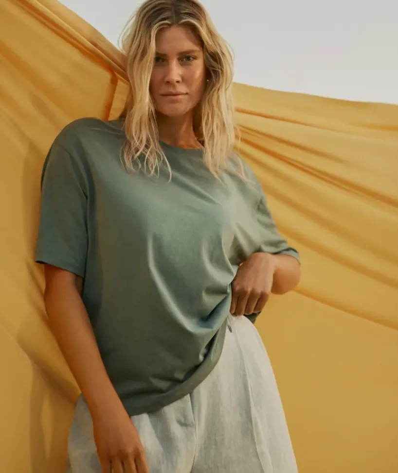 Australian Cotton Relaxed Tee<Sussan Online