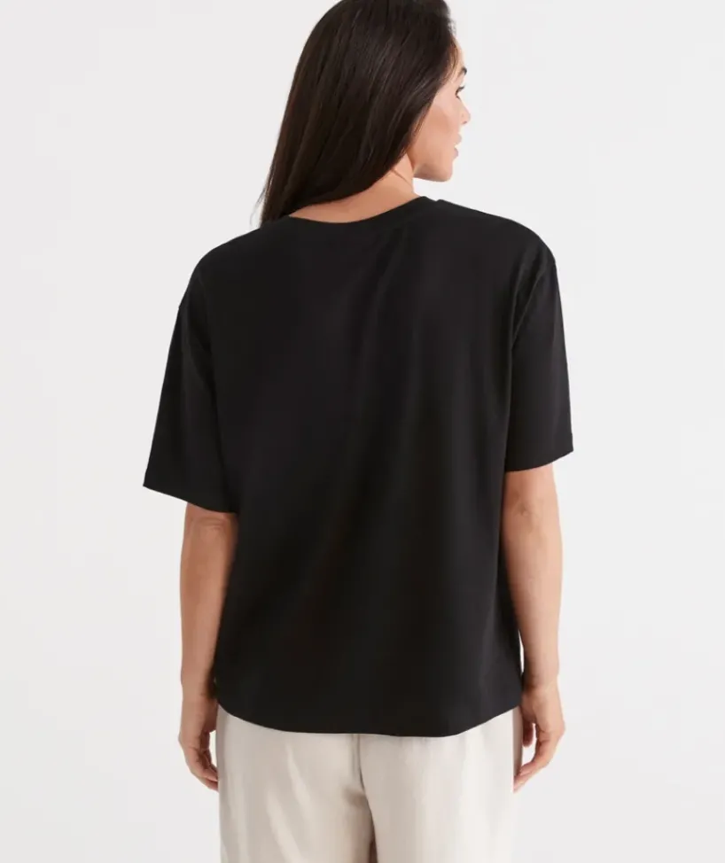 Australian Cotton Relaxed Tee<Sussan Sale