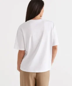 Australian Cotton Relaxed Tee<Sussan