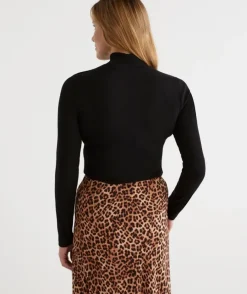Australian Cotton Rib Mock Top<Sussan New