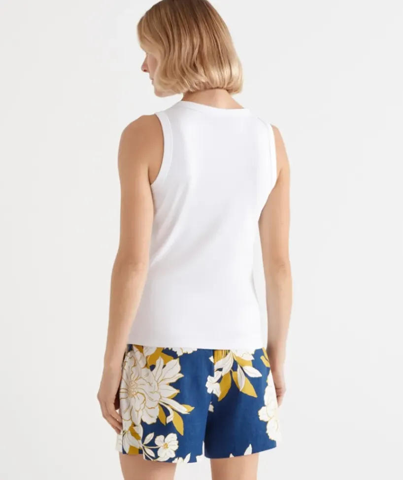 Australian Cotton Rib Racer Tank<Sussan Sale