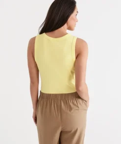 Australian Cotton Rib Racer Tank<Sussan Online