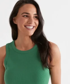 Australian Cotton Rib Racer Tank<Sussan Discount