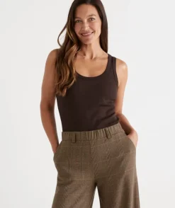 Australian Cotton Scoop Rib Tank<Sussan Discount