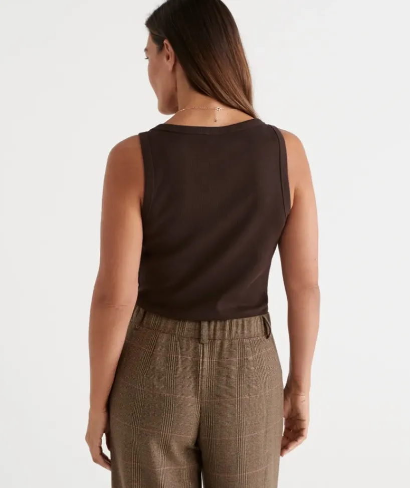 Australian Cotton Scoop Rib Tank<Sussan Sale