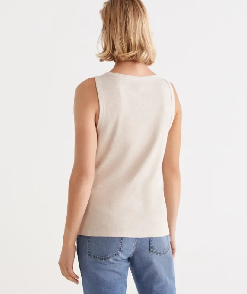 Australian Cotton Scoop Rib Tank<Sussan Sale