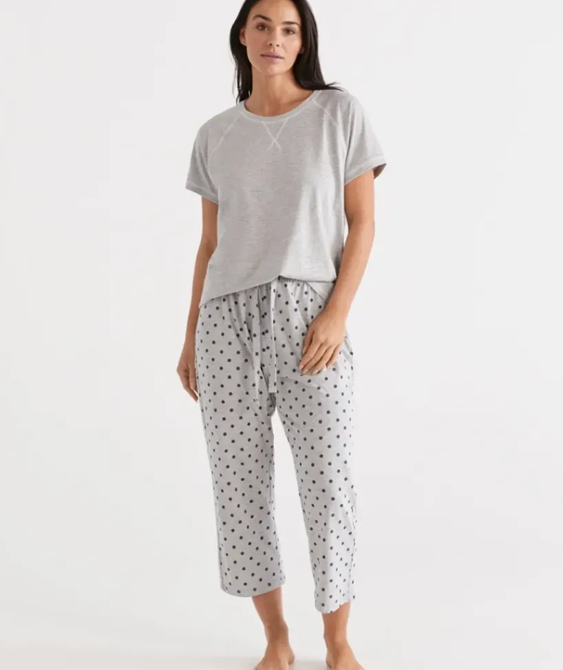 Australian Cotton Spot ¾ Pyjama Pant<Sussan Best