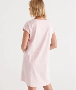 Australian Cotton Spot V Neck Nightie<Sussan New