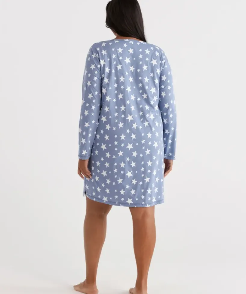 Australian Cotton Star Long Sleeve Night<Sussan