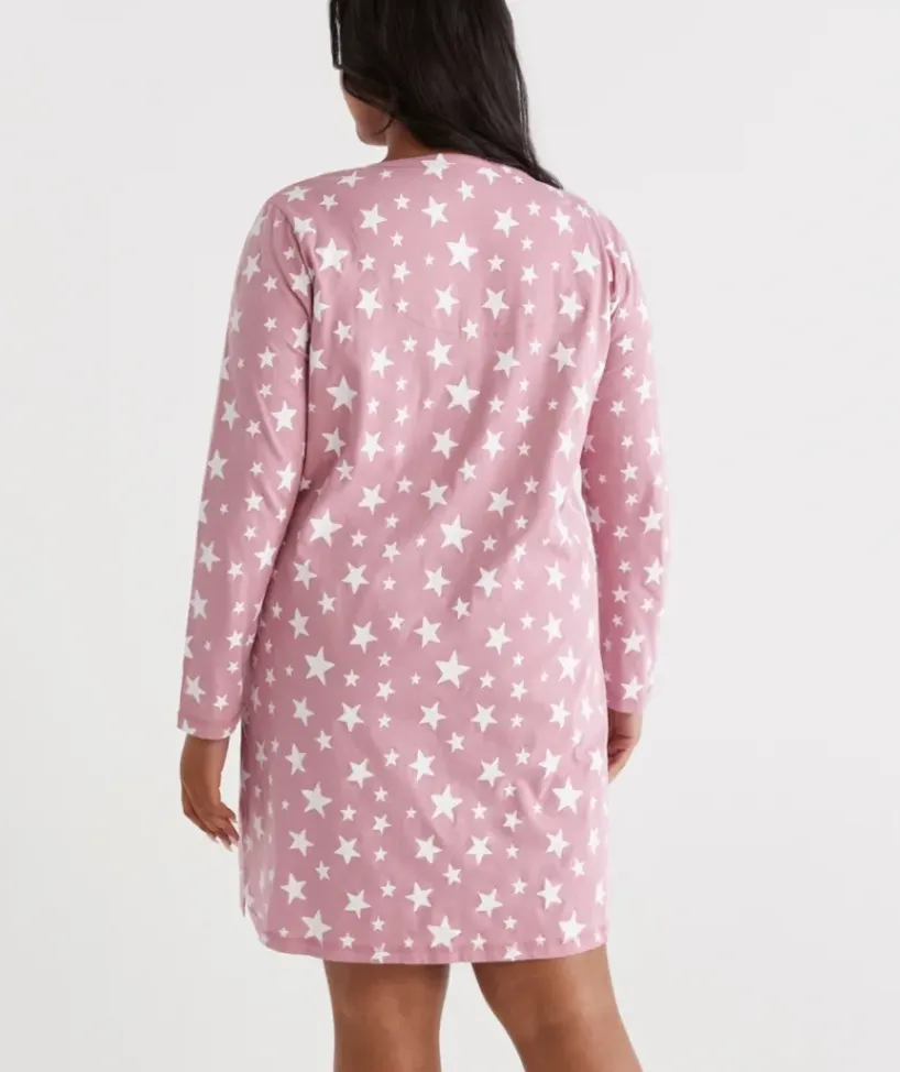 Australian Cotton Star Long Sleeve Night<Sussan Online