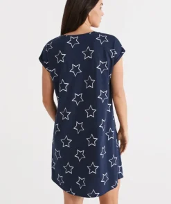 Australian Cotton Star V-Neck Nightie<Sussan Sale