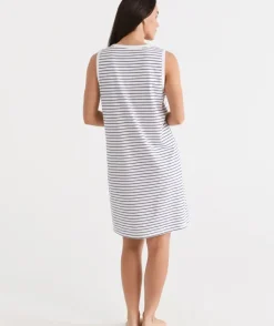 Australian Cotton Stripe Sleeveless Nightie<Sussan Discount