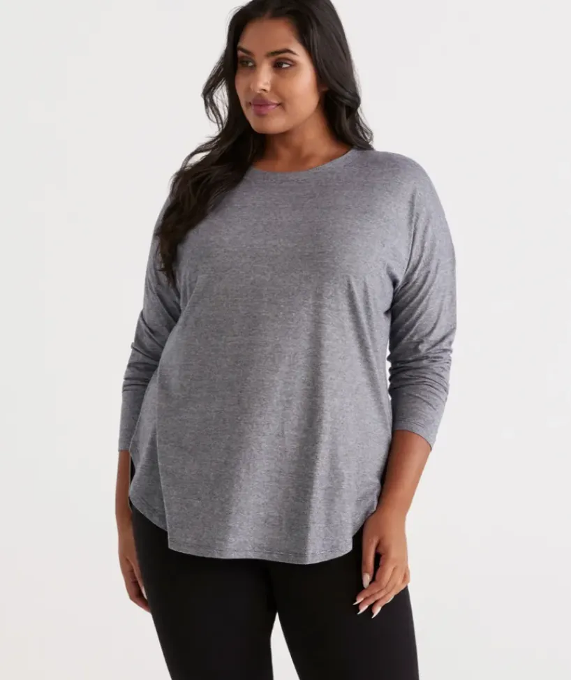 Australian Cotton Stripe Longline Tee<Sussan Sale