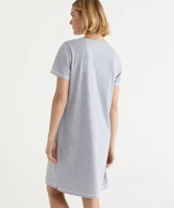 Australian Cotton Stripe Henley Nightie<Sussan Clearance