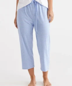 Australian Cotton Stripe ¾ Pyjama Pant<Sussan Best