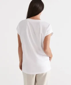 Australian Cotton V-Neck Tee<Sussan Clearance