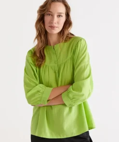 Australian Cotton Yoke Blouse<Sussan Best