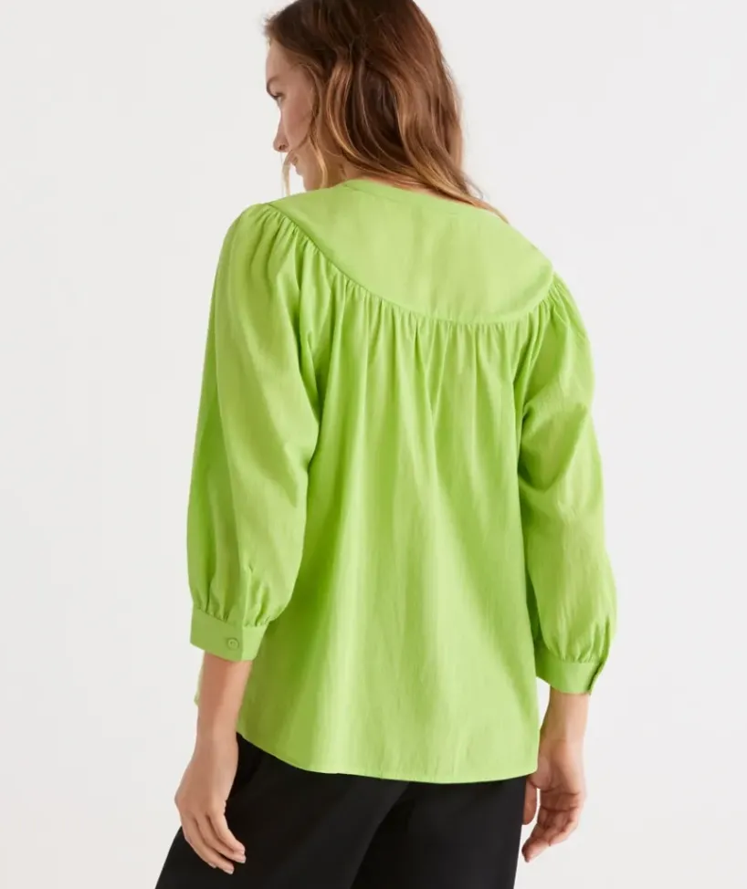 Australian Cotton Yoke Blouse<Sussan Best