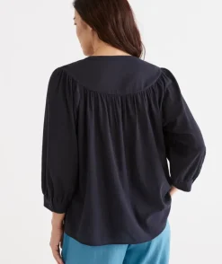 Australian Cotton Yoke Blouse<Sussan Best