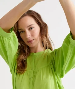 Australian Cotton Yoke Blouse<Sussan