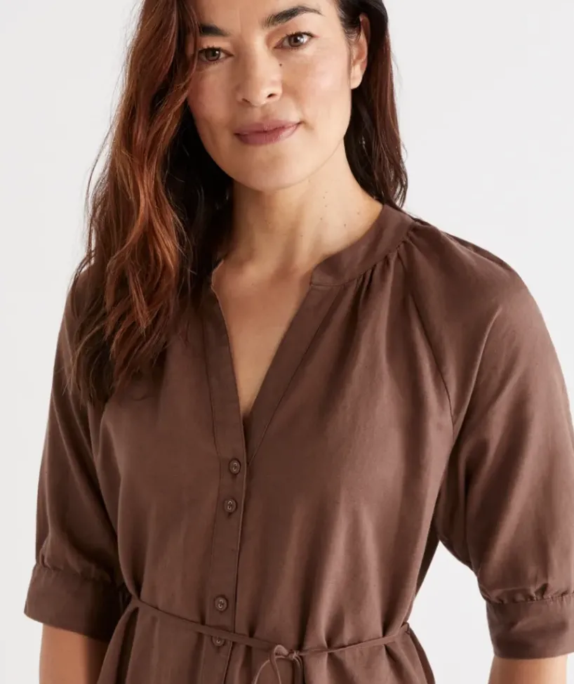 Belted Midi Dress<Sussan