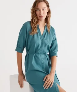 Belted Midi Dress<Sussan