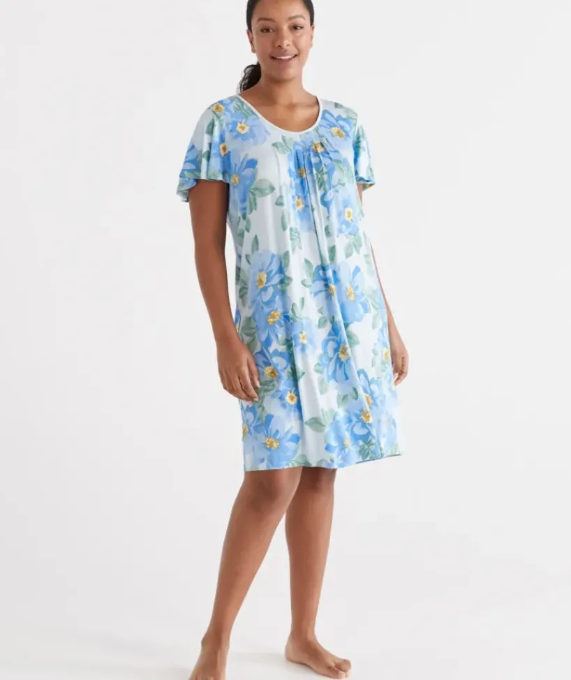 Blue Dahlia Flutter Sleeve Nightie<Sussan Discount