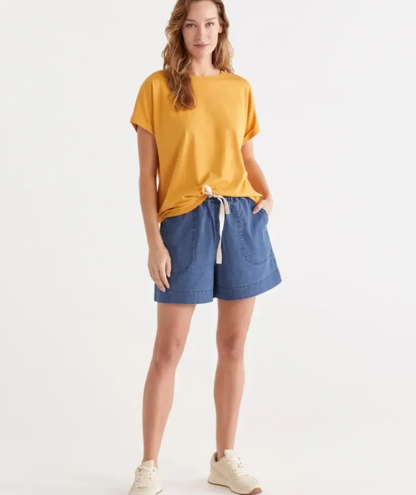 Casual Mid Blue Short<Sussan Clearance