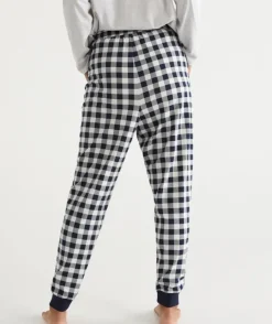 Check Print Australian Cotton Knit Pyjama Pant<Sussan Best